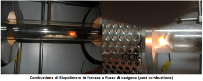 Combustione di biopolimero